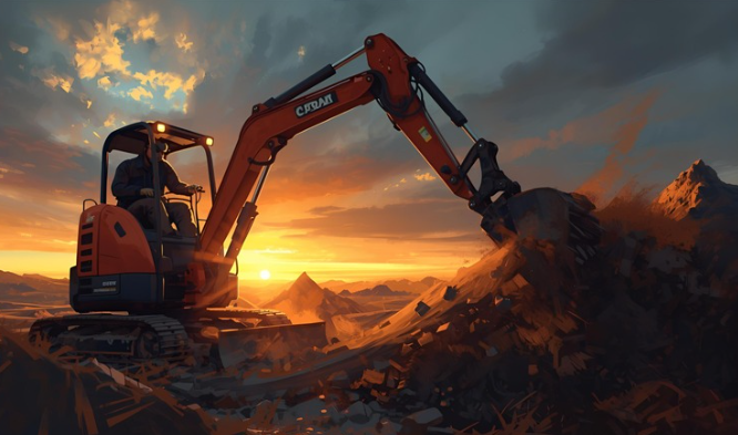 Minigravermachinist en grondwerker