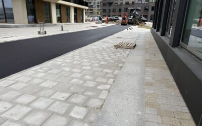 Asfaltwerk in Amsterdam