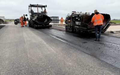 Asfaltwerkzaamheden bij Enza Zaden
