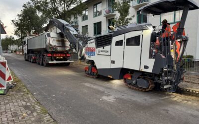 Frezen, asfalteren en markeren in Dordrecht