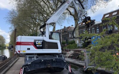 Stalen damwand in Utrecht