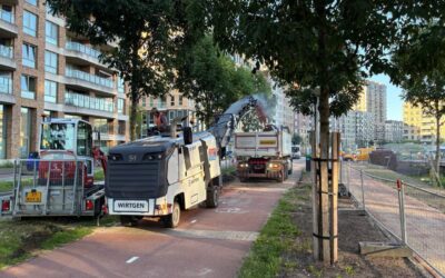 Frees- en asfaltwerk in Elzenhagen