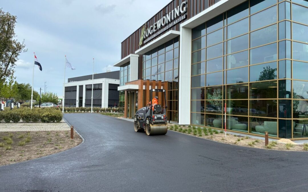 Asfaltverharding in Rijnsburg
